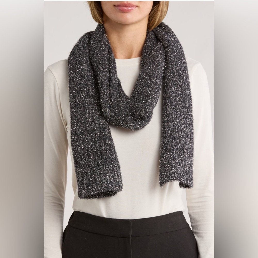 Kate Spade Tinsel Scarf in Black